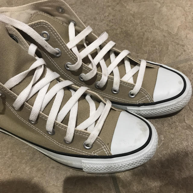 CONVERSE(コンバース)のconverse ベージュハイカットスニーカー レディースの靴/シューズ(スニーカー)の商品写真