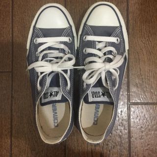 コンバース(CONVERSE)のALL STARオールスターコンバースローカット紺ネイビー22.53.5(スニーカー)