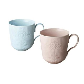 ロイヤルコペンハーゲン(ROYAL COPENHAGEN)の12/13まで　ロイヤルコペンハーゲン　ペアマグカップ　フラワーエンブレム(グラス/カップ)