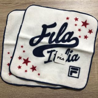 フィラ(FILA)のFILA ハンドタオル2枚セット(ハンカチ/ポケットチーフ)