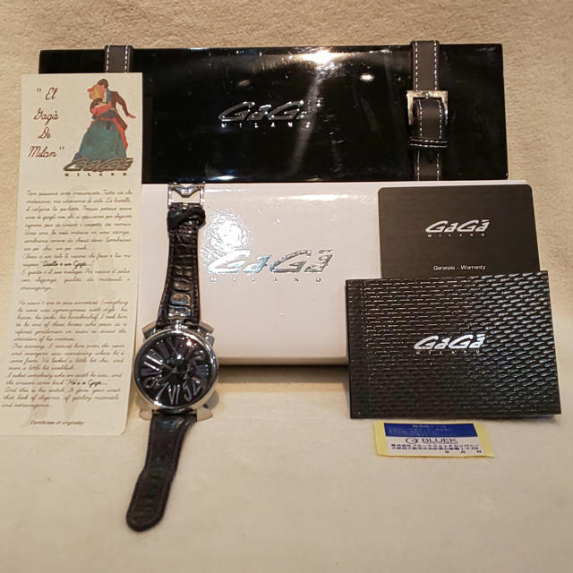 値下げ GAGA MILANO 腕時計 MANUALE46 Slim5084 腕時計(アナログ)