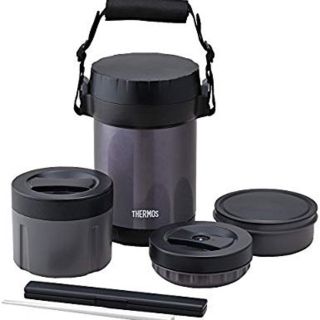 サーモス(THERMOS)のサーモス　ステンレスランチジャー　ミッドナイトブルー　保温　弁当箱(弁当用品)