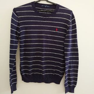 ポロゴルフ(Polo Golf)のRALPHLAUREN GOLF  ネイビー ボーダー ニット(ニット/セーター)