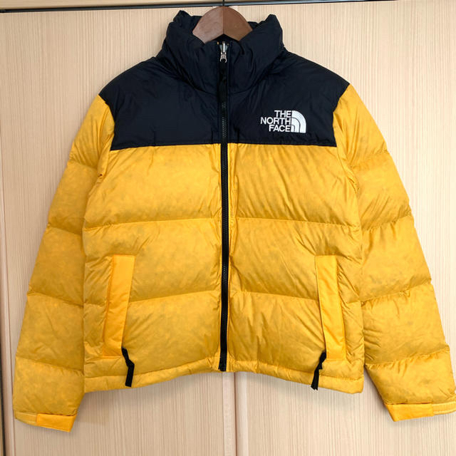 カラーイエローるS the north face nuptse down jacket ヌプシ