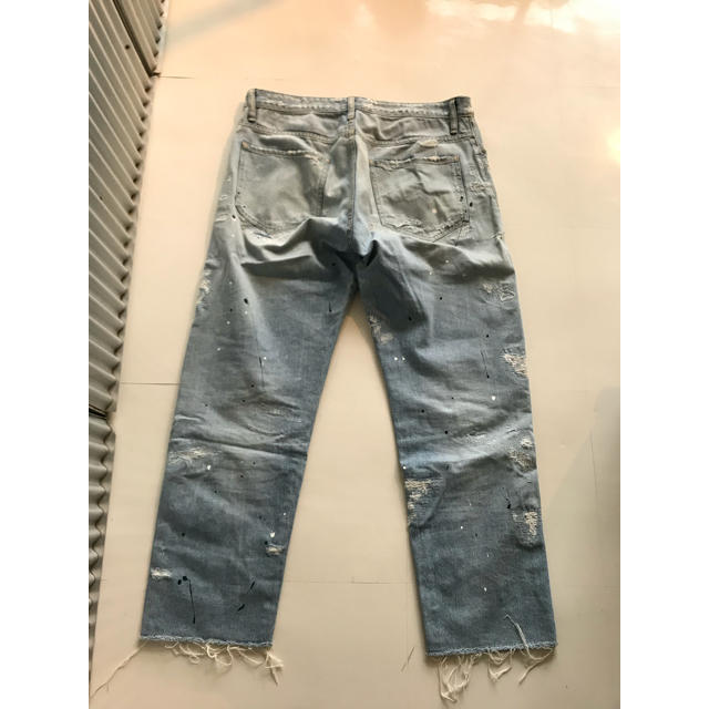 ロンハーマン e DENIM 17SS クラッシュ加工カットオフパンツ - デニム