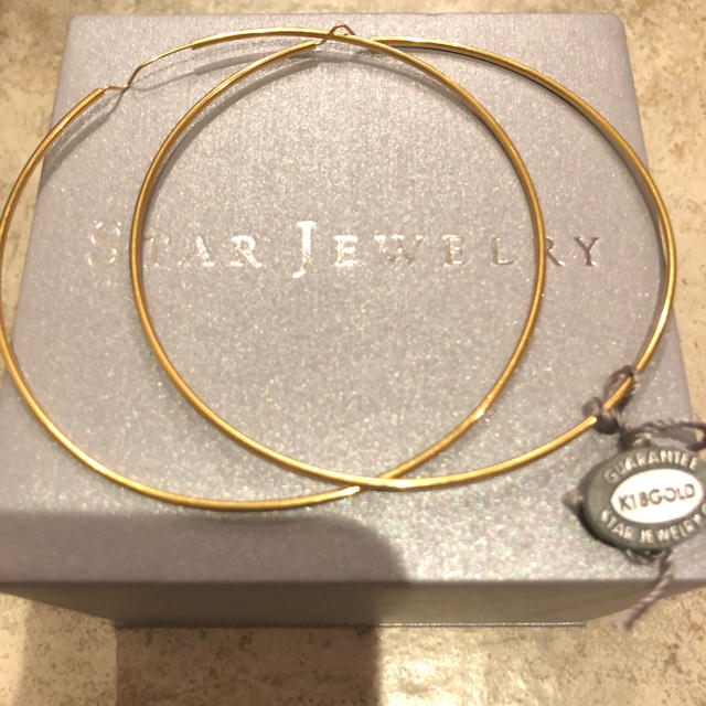スタージュエリー ビックフープピアス フープピアス ピアス k18