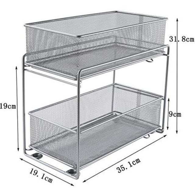 Lacyan シンク下スライドラック 2段 メッシュメタル キッチン収納ラック の通販 By やじま S Shop ラクマ