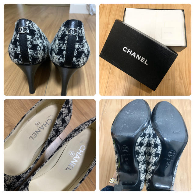 CHANEL(シャネル)の【正規品】CHANEL ツイード パンプス 36 美品 レディースの靴/シューズ(ハイヒール/パンプス)の商品写真