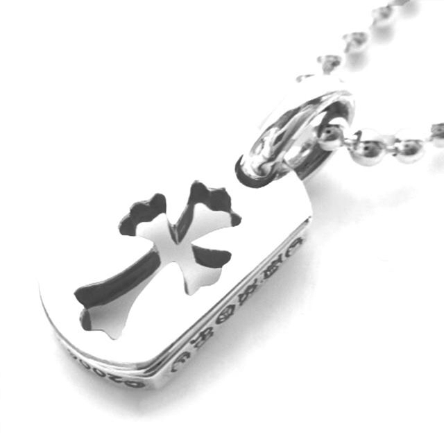 贈る結婚祝い Chrome Hearts - 正規品 Chrome Hearts クロムハーツ カットアウトクロスネックレス ネックレス