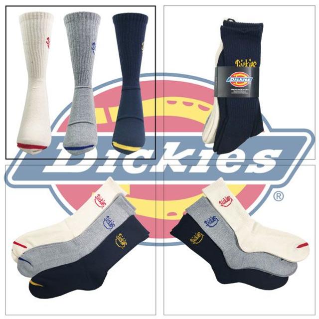 Dickies(ディッキーズ)の Dickies 靴下 3足セット「ニコちゃ」1031 メンズのレッグウェア(ソックス)の商品写真