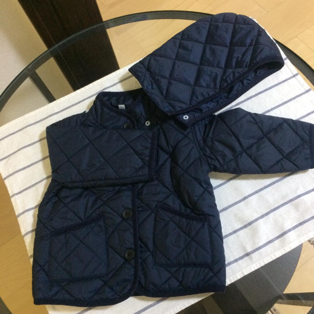 MUJI (無印良品)(ムジルシリョウヒン)のキルティングジャケット キッズ/ベビー/マタニティのベビー服(~85cm)(ジャケット/コート)の商品写真