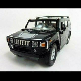 ハマー(HUMMER)の1/24 HUMMER H2 SUV　ラジコン　ブラック(ホビーラジコン)