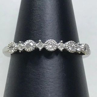 アガット(agete)の【超美品】agete アガット 0.14ct ダイヤモンド プラチナ リング(リング(指輪))