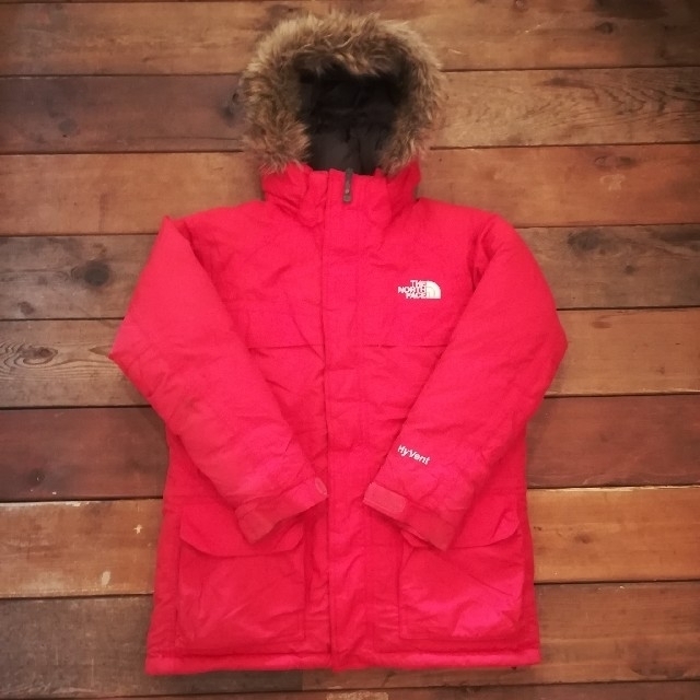 THE NORTH FACE(ザノースフェイス)のノースフェイス キッズ マクマードパーカー レッド 赤 160 レディース  キッズ/ベビー/マタニティのキッズ服男の子用(90cm~)(ジャケット/上着)の商品写真