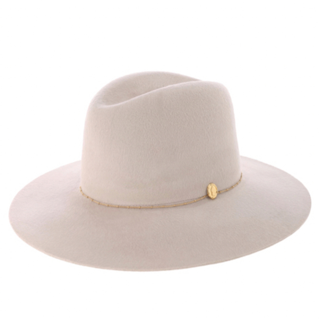 ALEXIA STAM(アリシアスタン)のアリシアスタン Hat　フェドーラハット　サンドピンク　未使用 レディースの帽子(ハット)の商品写真