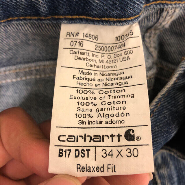 値下げ中　Carhartt denim pants カーハート　デニムパンツ メンズのパンツ(ワークパンツ/カーゴパンツ)の商品写真