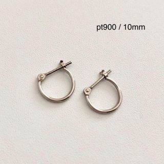 ジュエリーツツミ(JEWELRY TSUTSUMI)の【ゆらりん様専用】ピアス Pt900 プラチナ フープ パイプ ツツミ セカンド(ピアス)