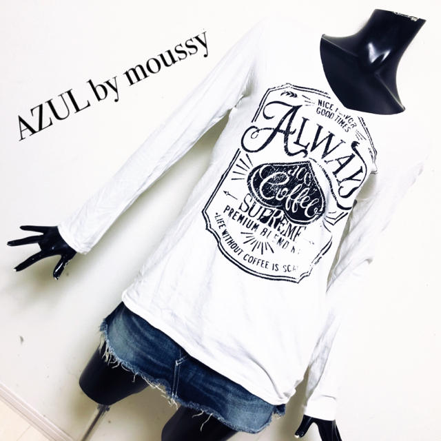 AZUL by moussy(アズールバイマウジー)のAZUL by moussy＊ロンT レディースのトップス(Tシャツ(長袖/七分))の商品写真