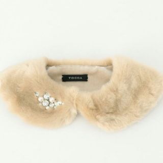 新品未使用♡TOCCAのFUR COLLAR ファー 付け襟♡ベージュピンク - つけ襟