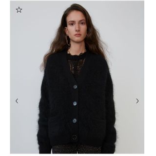 アクネ(ACNE)の【12/6迄】今季完売 アクネ Rives Mohair カーディガン 黒 XS(カーディガン)