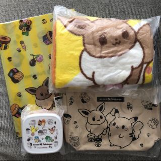 ポケモン(ポケモン)のポケモン　福袋　ミスド　ブランケット　お弁当箱(キャラクターグッズ)