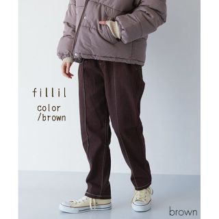 メルロー(merlot)の最新作＊フィリル センターステッチパンツ ブラウン(カジュアルパンツ)