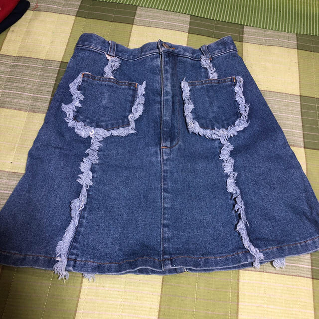 デニム　スカート レディースのスカート(ミニスカート)の商品写真