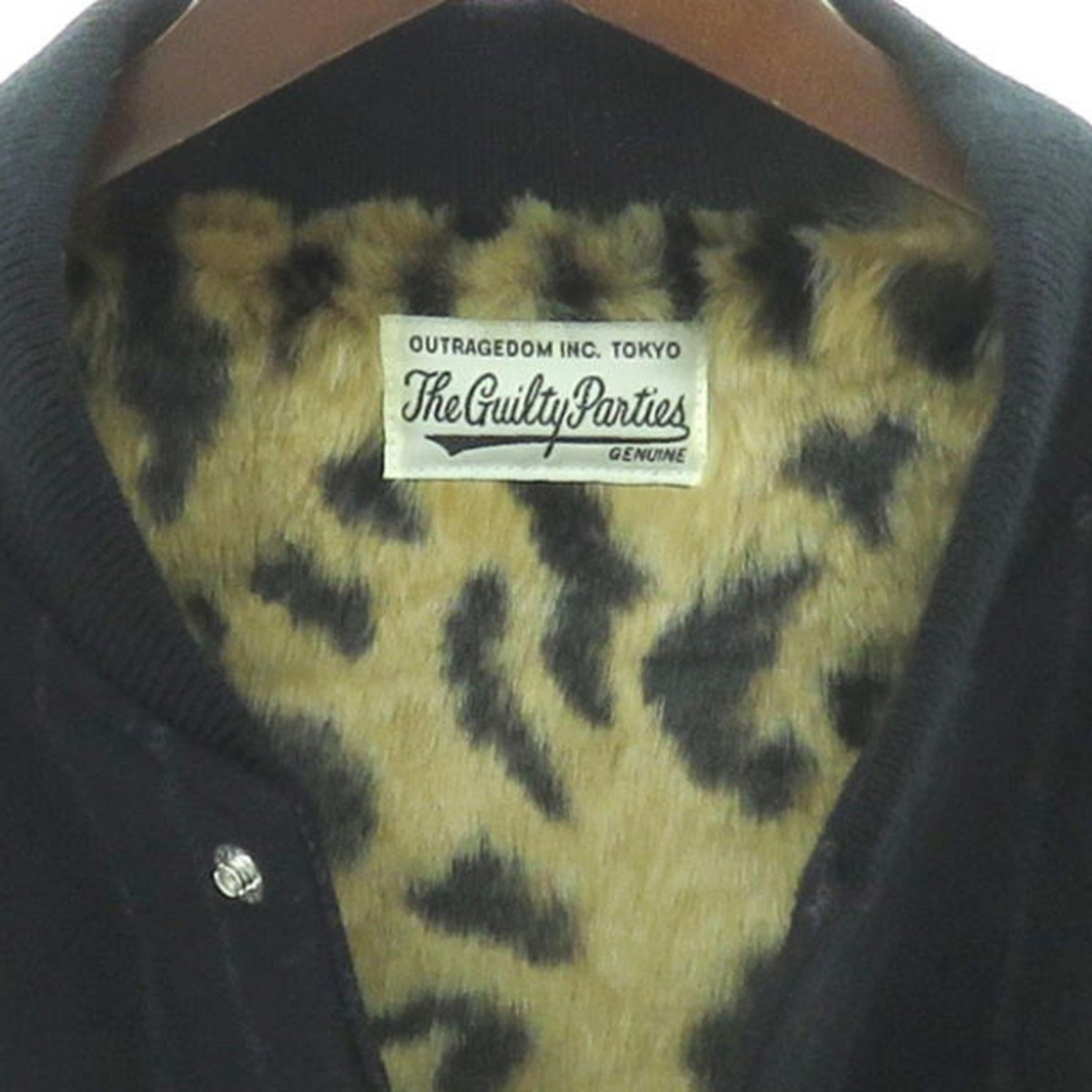 WACKO MARIA(ワコマリア)のワコマリア　ウール　バーシティ　ジャケット　XL スタジャン　レオパード メンズのジャケット/アウター(スタジャン)の商品写真