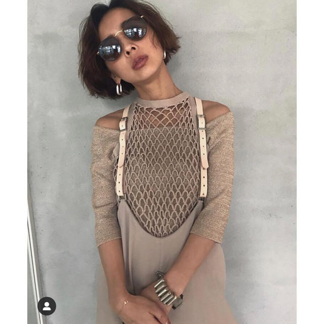 Ameri VINTAGE - Ameri VINTAGE MEDI CROCHET LAYERED KNITの Ameri VINTAGE - Ameri VINTAGE MEDI CROCHET LAYERED KNITの