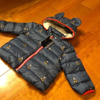 ベビーギャップ(babyGAP)の週末セール 期間限定 babyGAP ミッキー ダウン 新品 90cm(ジャケット/上着)