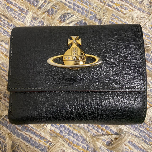 Vivienne Westwood(ヴィヴィアンウエストウッド)の三つ折り財布(黒) レディースのファッション小物(財布)の商品写真