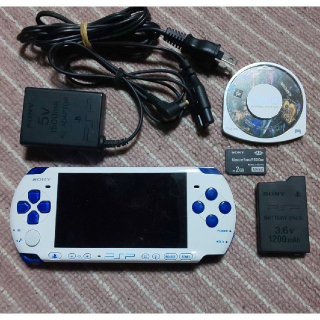 在庫処分 PSP3000 ホワイト本体+付属品一式 動作確認済 すぐ遊べる