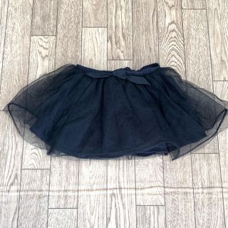 ザラキッズ(ZARA KIDS)のZARA ベビー チュールスカート ブラック 黒 80(スカート)