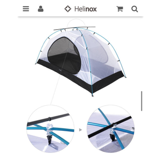 HILLEBERG - HELINOX アルパインドーム 1.5p 黒 ALPINE テントの ...