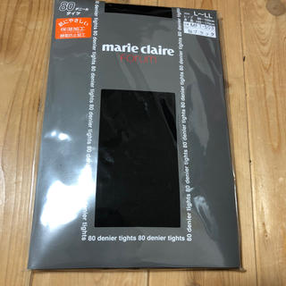 マリクレール(Marie Claire)のマリクレール　80デニールタイツ　黒　L(タイツ/ストッキング)