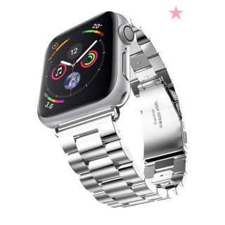 アップルウォッチ(Apple Watch)のApple Watch用 42、44mm ステンレスバンド (シルバー)(その他)