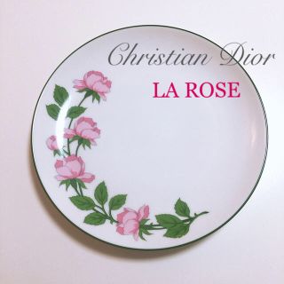 クリスチャンディオール(Christian Dior)の未使用　クリスチャン　ディオール　ヴィンテージ　プレート　ローズ (食器)