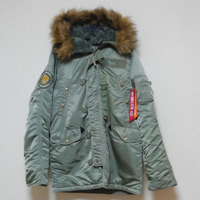 ALPHA INDUSTRIES(アルファインダストリーズ)のアルファ N-3B 55周年記念 限定モデル【★RP.GREEN★Lsize★】 メンズのジャケット/アウター(フライトジャケット)の商品写真