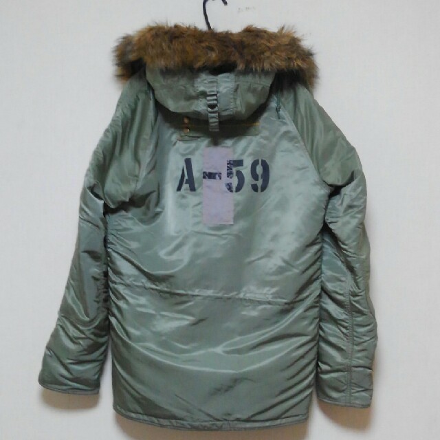 ALPHA INDUSTRIES(アルファインダストリーズ)のアルファ N-3B 55周年記念 限定モデル【★RP.GREEN★Lsize★】 メンズのジャケット/アウター(フライトジャケット)の商品写真