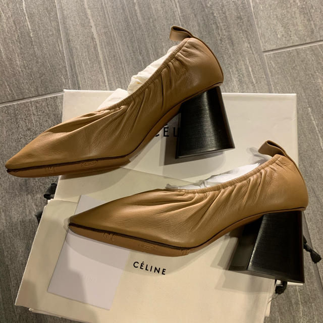 CELINE】新品未使用 バレリーナ パンプス CELINE】新品未使用 バレリーナ パンプス