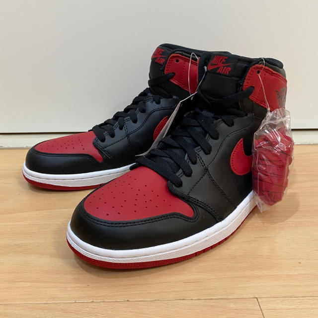 AIR JORDAN 1 RETRO HIGH OG BRED 28cmのサムネイル