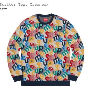 シュプリーム(Supreme)のSupreme Scatter Text Crewneck L(スウェット)