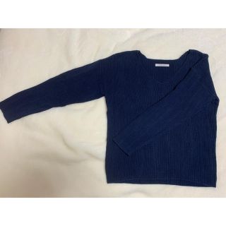 MACPHEE 【美品】マカフィー ネイビー ニット セーター(ニット/セーター)