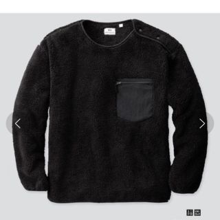 ユニクロ(UNIQLO)のユニクロ　エンジニアドガーメンツ　フリースプルオーバー　ブラックXL(その他)