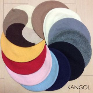 カンゴール(KANGOL)の茶系4色づかいのKANGOLベレー帽(ハンチング/ベレー帽)