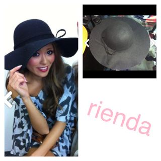 リエンダ(rienda)の新品 女優帽(ハット)