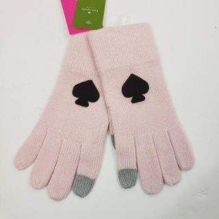 ケイトスペードニューヨーク(kate spade new york)の新品☆Kate Spade ケイトスペード スペード ロゴ 手袋♪(手袋)