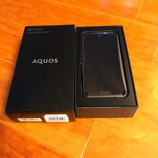 アクオス(AQUOS)の新品 AQUOS R2 compact ピュアブラック 64GB SIMフリー(スマートフォン本体)