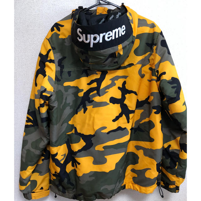 yellowcamosizesupreme Hood Logo Haif Zip Pullover 17aw