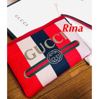 グッチ(Gucci)のグッチ GUCCI クラッチバッグ シルヴィ バイアデラストライプ (セカンドバッグ/クラッチバッグ)